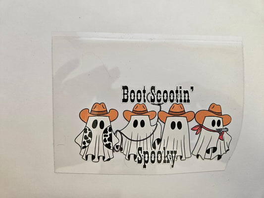 Decal Boot Scootin Spooky