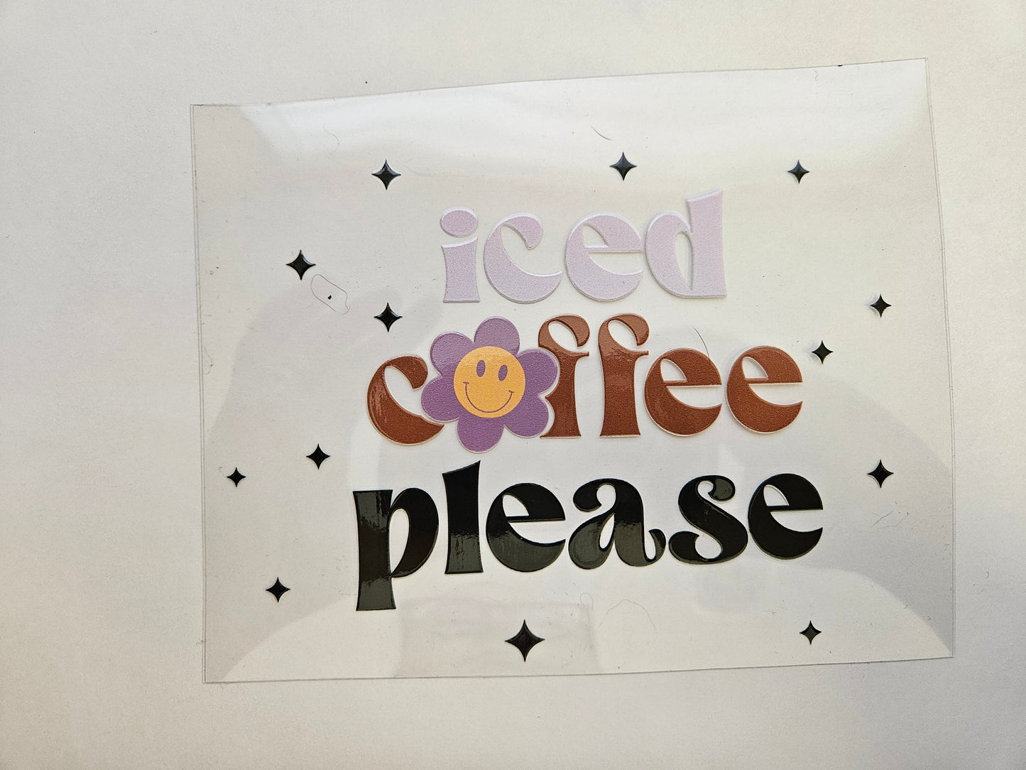 Decal Iced Coffee Please
