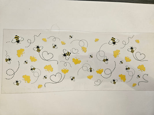 16 oz Wrap Bees Buzzing