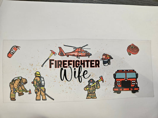 16 oz Wrap Firefighter Wife
