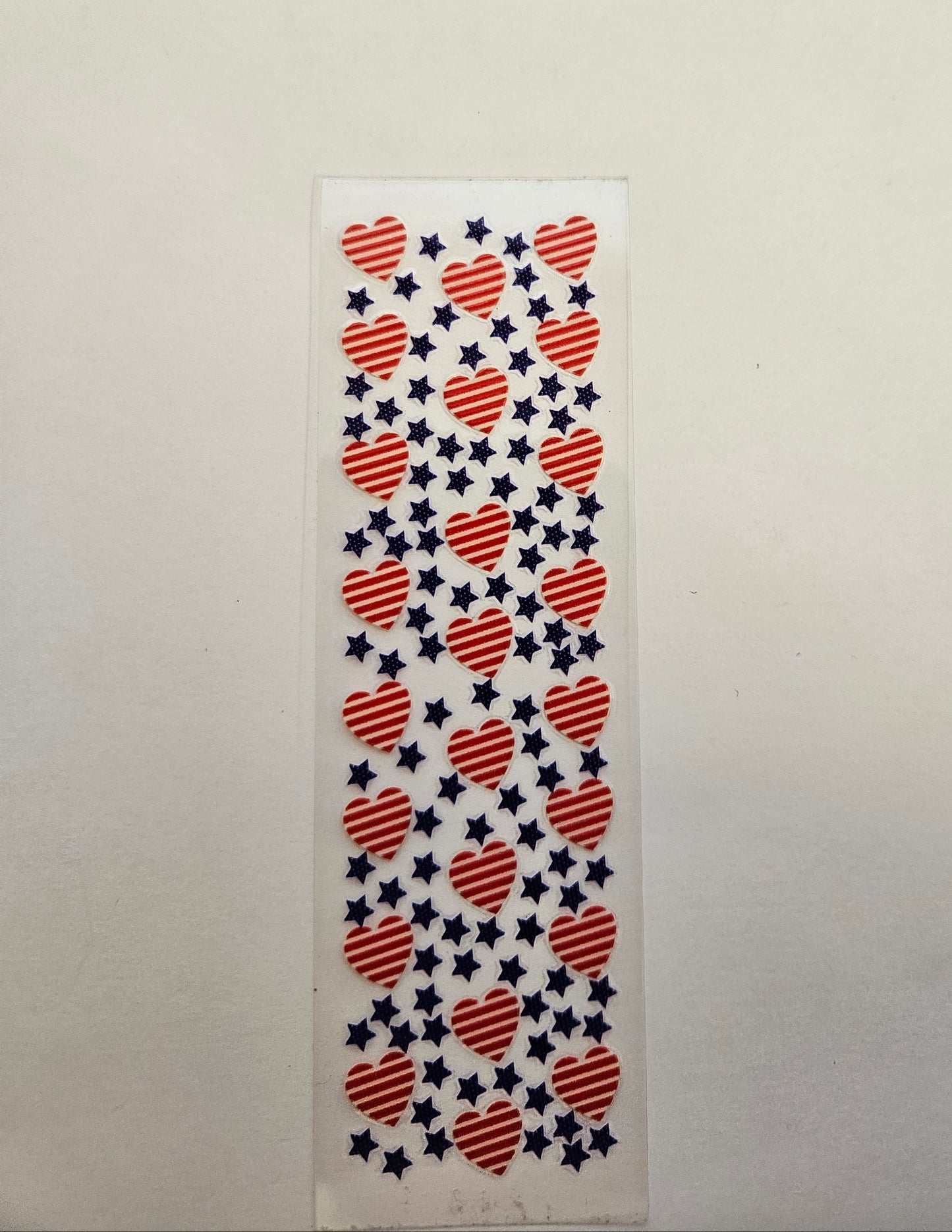 Pen/Bookmark Wrap Red, White and Blue Hearts