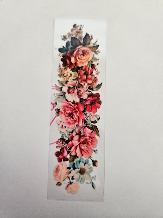 Pen/Bookmark Wrap Pink Mix Flowers