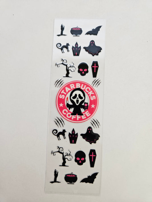 Pen/Bookmark Wrap Halloween Drink Character