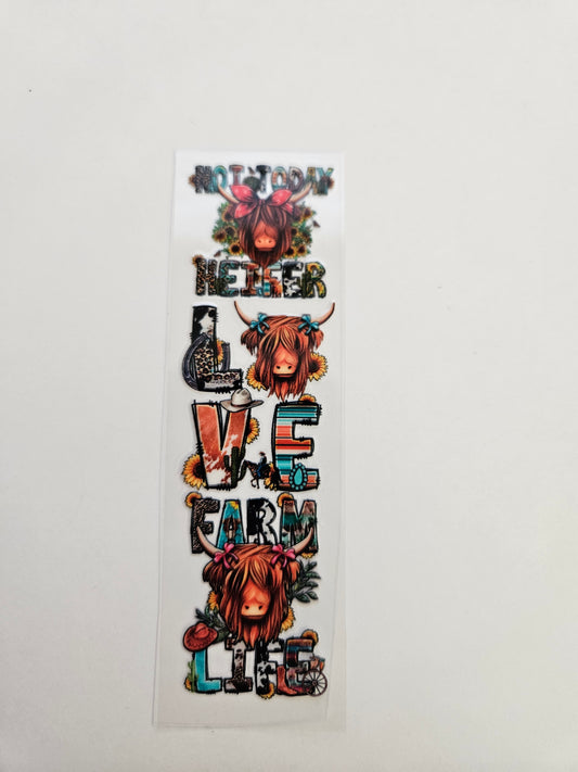 Pen/Bookmark Wrap Love Farm Life Cow