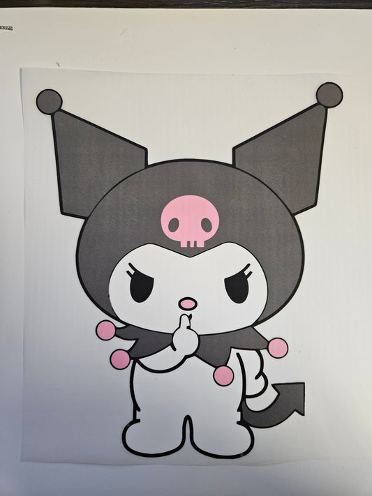 DTF Apparel White Kitty Character