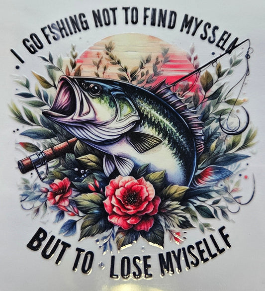 Decal I go fishing not to find myself