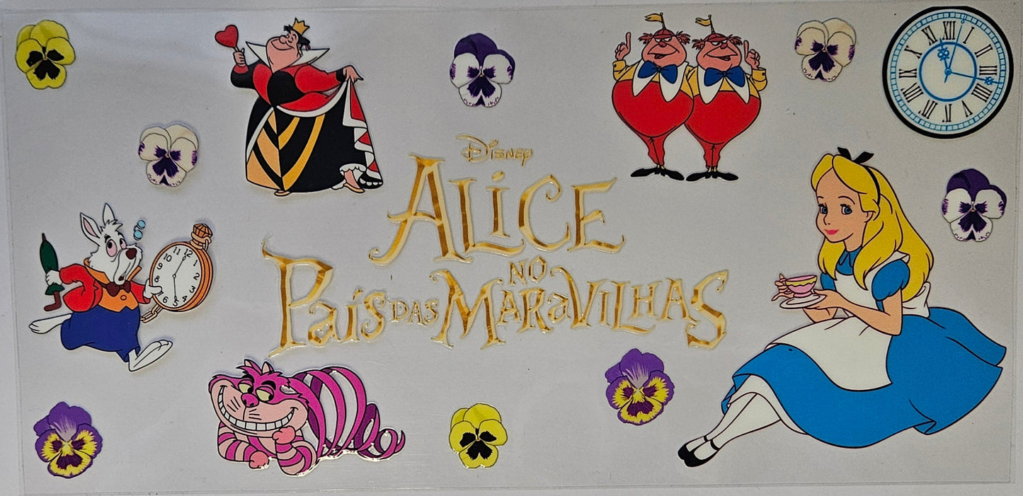 16 oz Wrap Alice in Wonderland