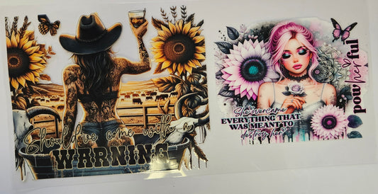 16 oz Wrap Western Girls