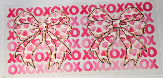 16 oz Wrap XOXO Bows