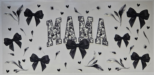 16 oz Wrap Mama Blk Bows