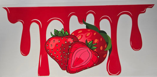 16 oz Wrap Strawberry Drip