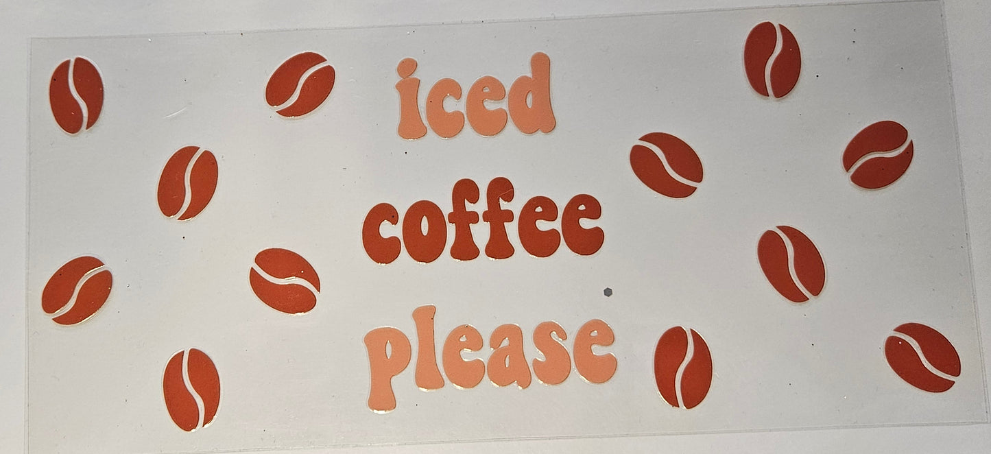 16 oz Wrap Iced Coffe Please