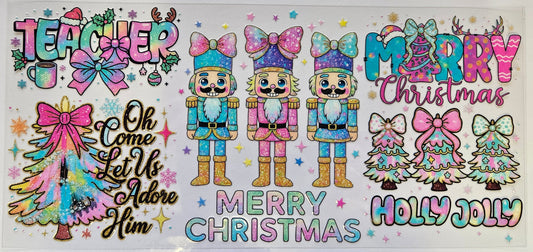 16 oz Wrap Teacher Pastel Bright Colors