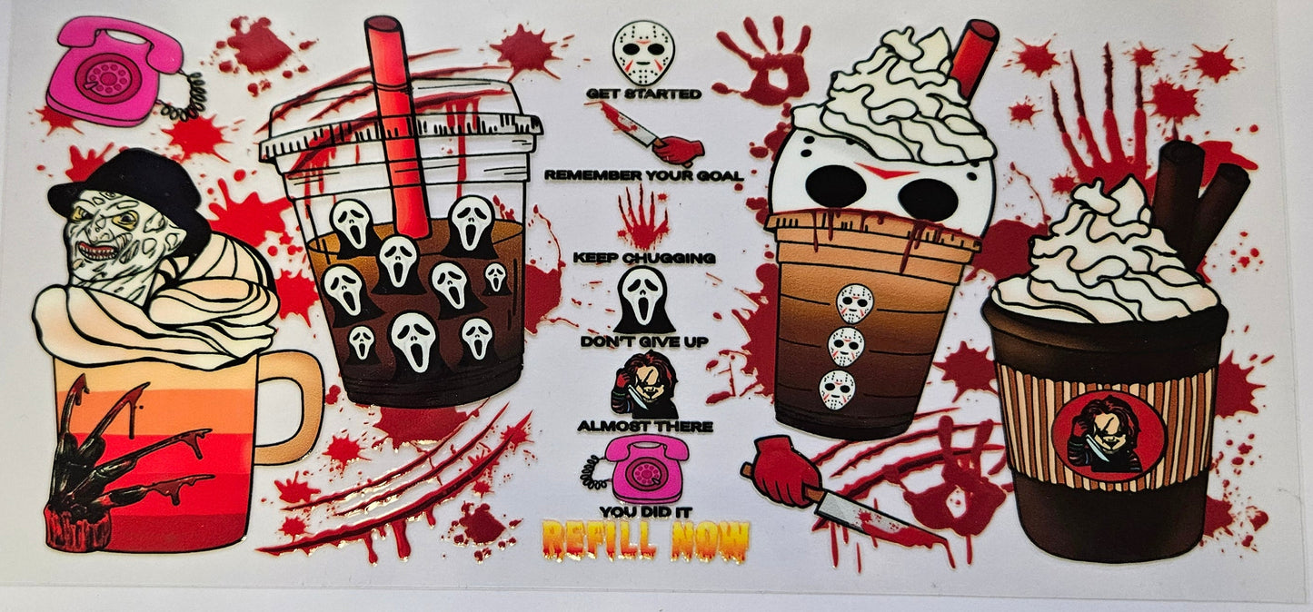 16 oz Wrap Halloween Character Drinks