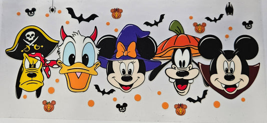 16 oz Wrap Disney Characters Halloween