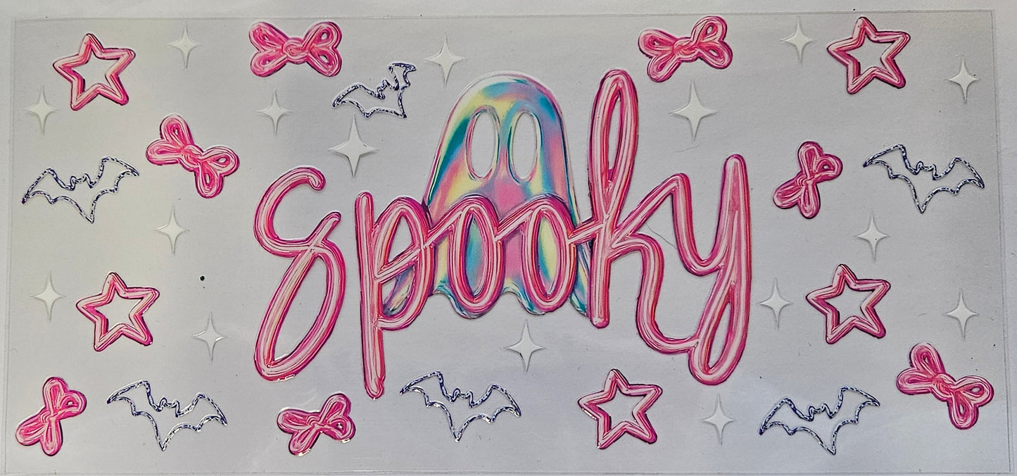 16 oz Wrap Holographic Spooky Ghost