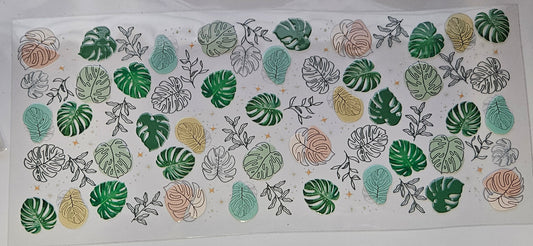 16 oz Wrap Monstera Leaf Multicolor