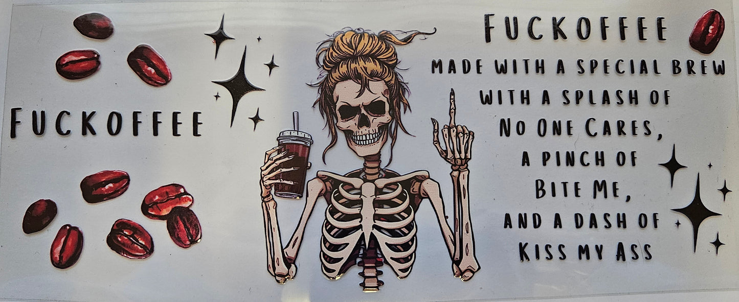 16 oz Wrap Fuckoffee Blonde