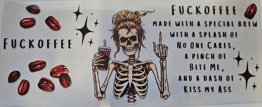 16 oz Wrap Fuckoffee Blonde