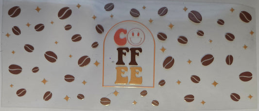 16 oz Wrap Coffee W/ Beanies Colorful