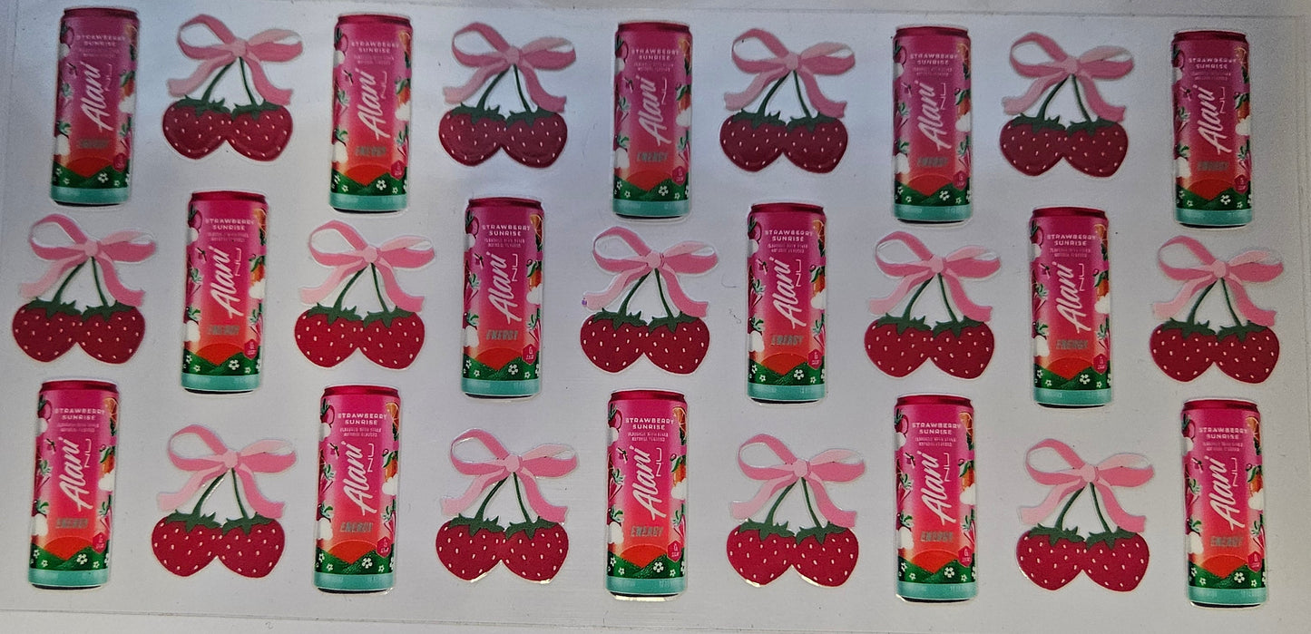 16 oz Wrap Alani W/ Bow Cherries