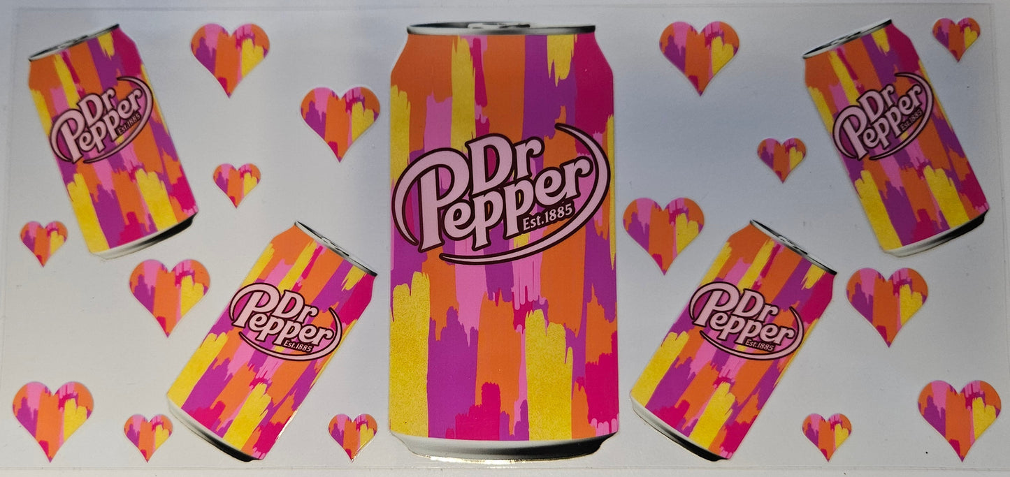16 oz Wrap Dr Pepper Colorful