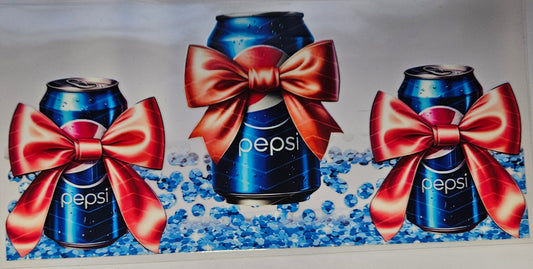 16 oz Wrap Pepsi W/ Red Bows