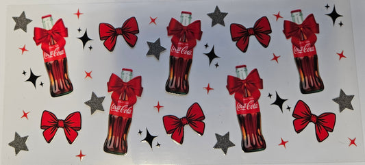 16 oz Wrap Coke Bottles W/ Red Bows