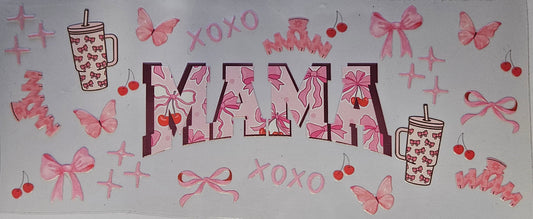 16 oz Wrap MAMA Tumbler and Claw Clip