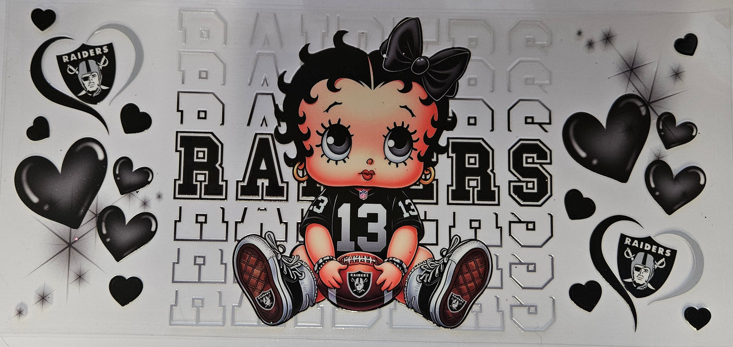 16 oz Wrap Raiders Heart