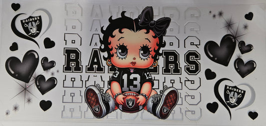 16 oz Wrap Raiders Heart