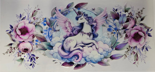 16 oz Wrap Blu/Purple Unicorn