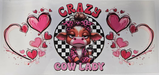16 oz Wrap Crazy Cow Lady