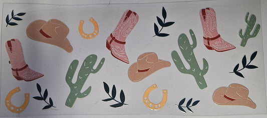 16 oz Wrap Western Pastel Colors