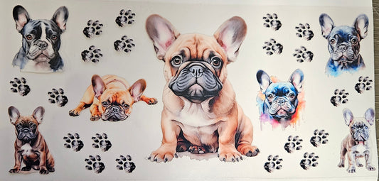 16 oz Wrap Bulldog Frenchie Wrap