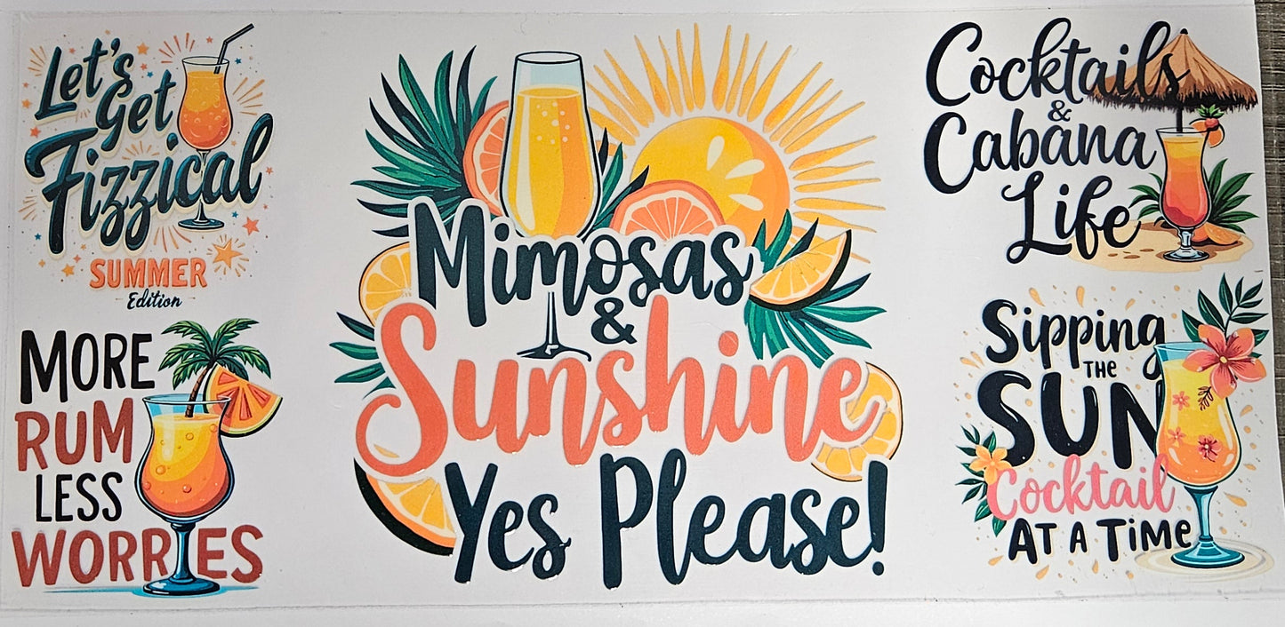 16 oz Wrap Mimosa and Sunshine, Yes please