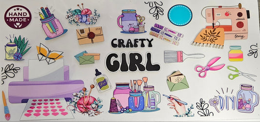 16 oz Wrap Crafty Girl