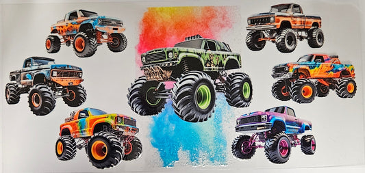 16 oz Wrap Monster Trucks