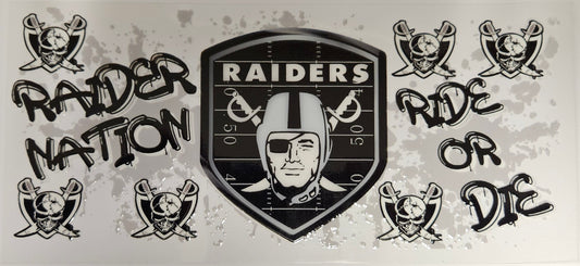 16 oz Wrap Raider Nation Ride or Die