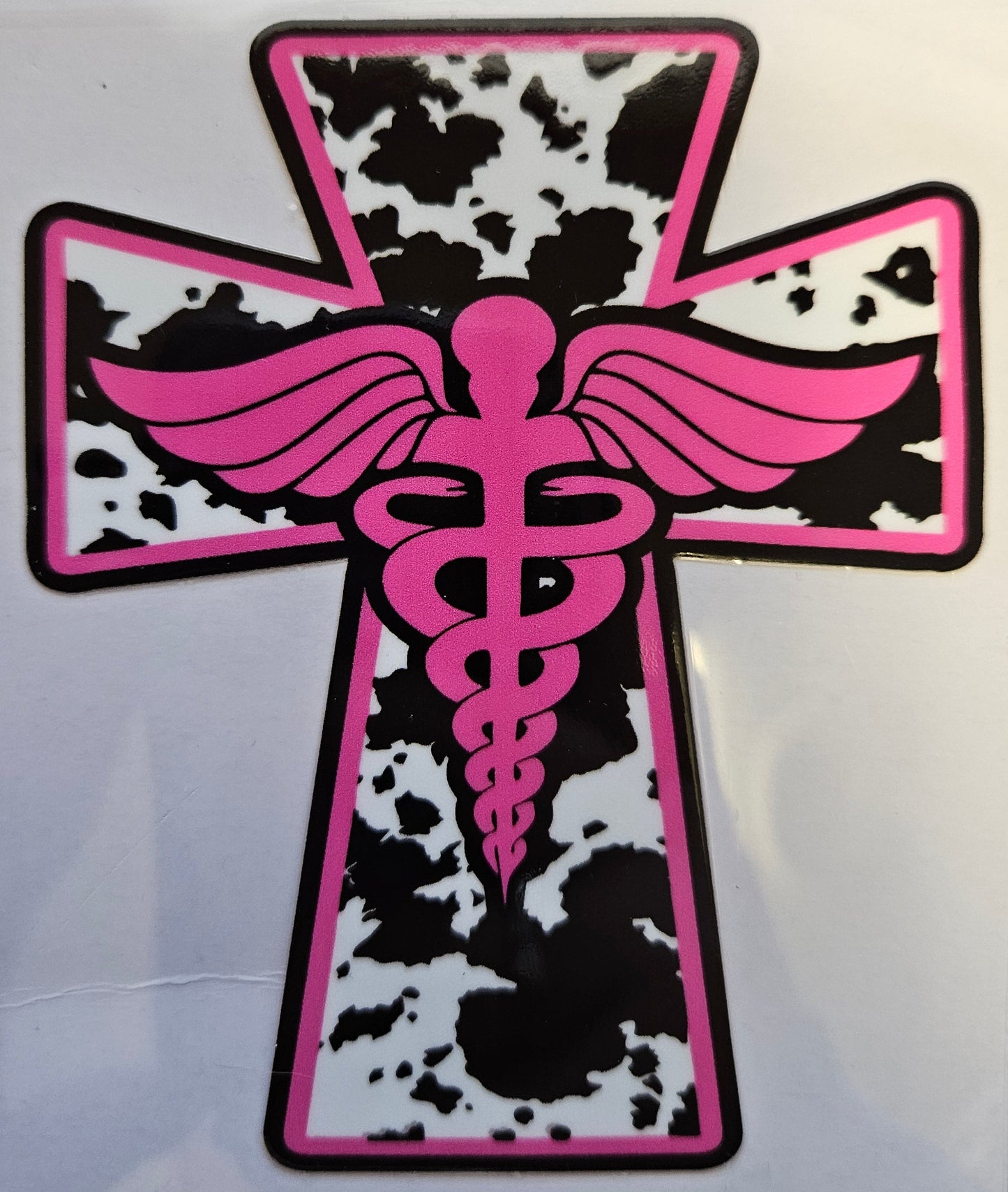 Decal Medical Pink Cow