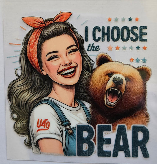 Decal I choose the Bear