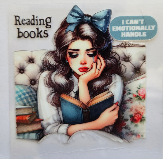 Decal Reading Books I can't emotionally handle