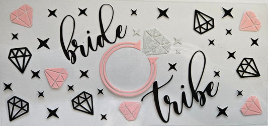 16 oz Wrap Bride Tribe Pink