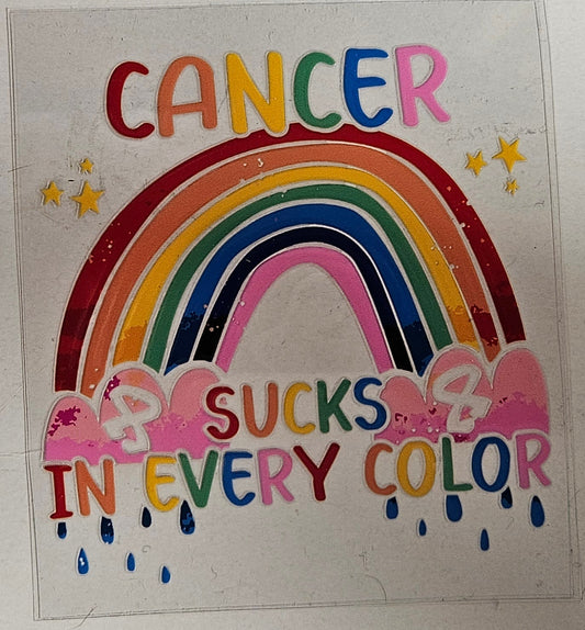 Decal Cancer Sucks in Every Color