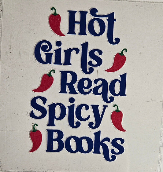 Decal Hot Girl Read Spicy Books