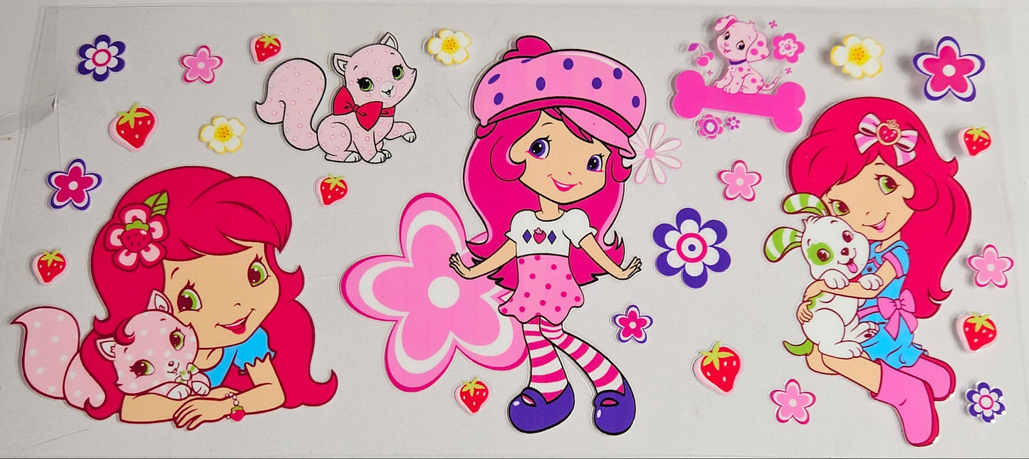 16 oz Wrap Strawberry Shortcake Girly