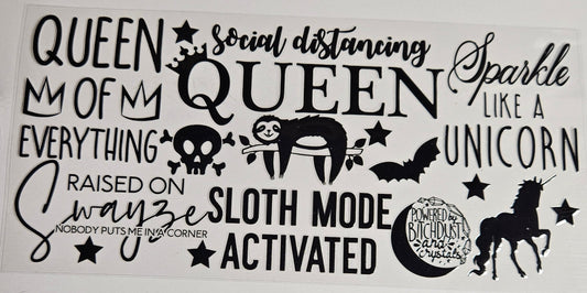 16 oz Wrap Social Distancing Queen