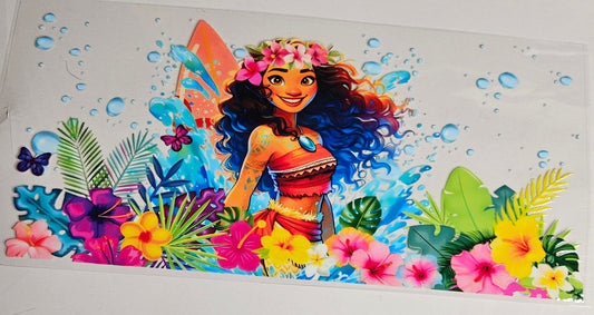 16 oz Wrap Moana W/ Flower Reef