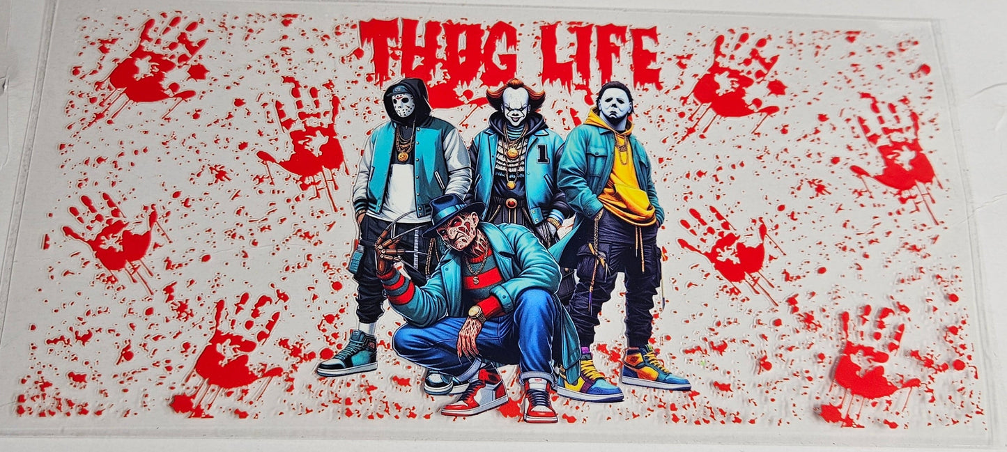 16 oz Wrap Thug Life Halloween Characters