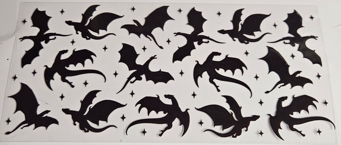 16 oz Wrap Dragons Flying